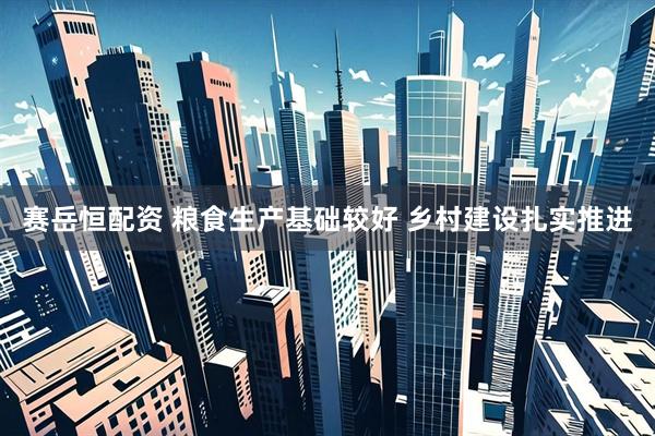 赛岳恒配资 粮食生产基础较好 乡村建设扎实推进