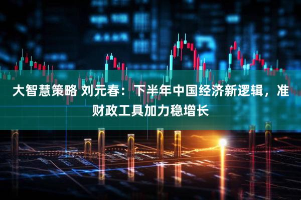 大智慧策略 刘元春：下半年中国经济新逻辑，准财政工具加力稳增长